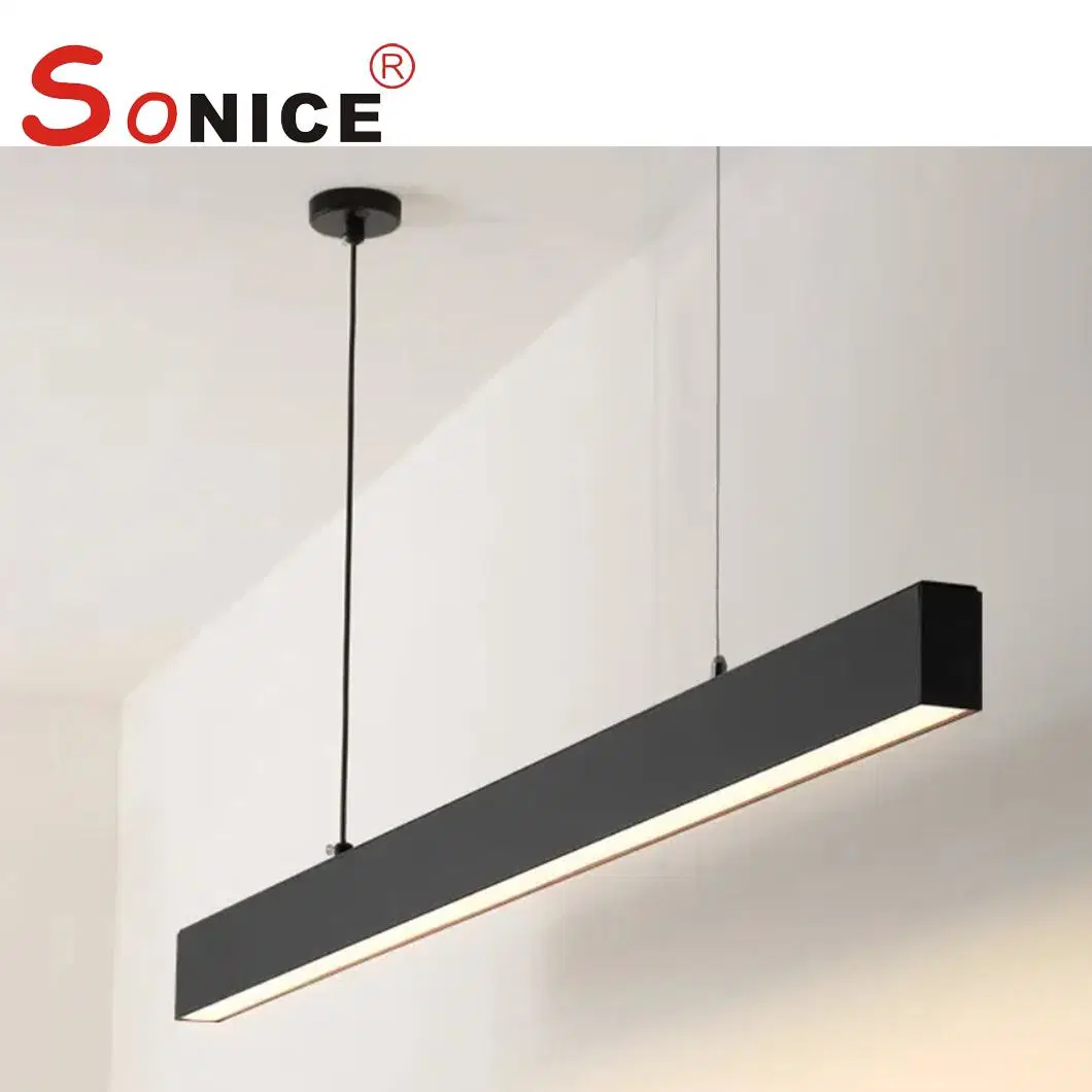 P5050 Oficina colgante Luz lineal de aluminio LED montada en superficie