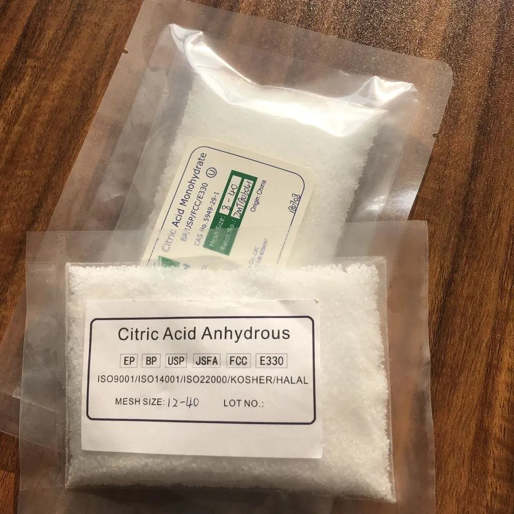 Food Additives 99.5%-100.5% Citric Acid for Anhydrous & Monohydrate