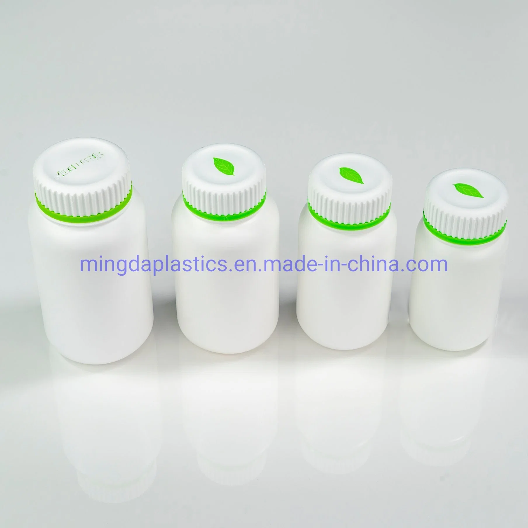 Double Cap Special 300ml Corrugated HDPE Empty Food Products Packaging Container