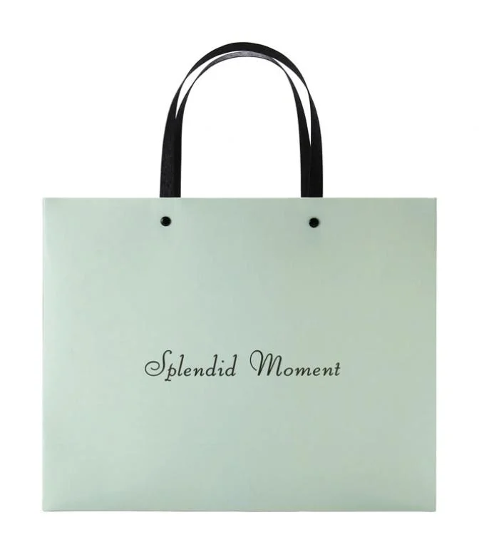 Premium Quality Luxury Matte Modern Fancy Retail Paper Tote Bag for Clothing Wedding Birthday