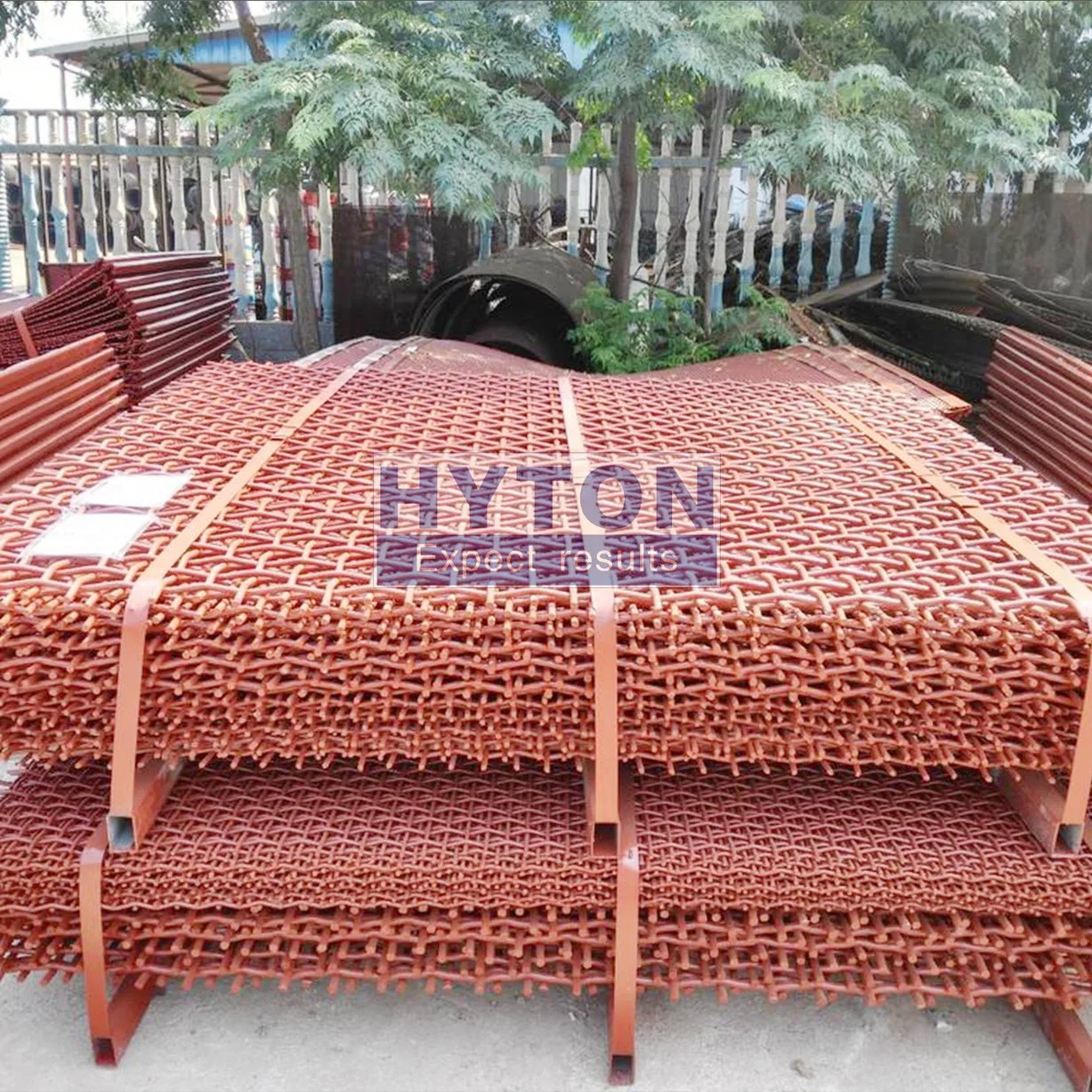 High Frequency Vibrating Sand Stone Mine Screen Mesh 304 Stainless Steel Metal Woven Crimped Wire Mesh