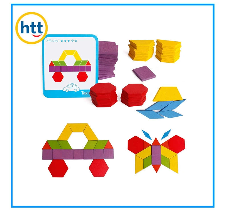 Plastic Pattern Blocks Geometry Pattern Blocks for Math Fraction Learning