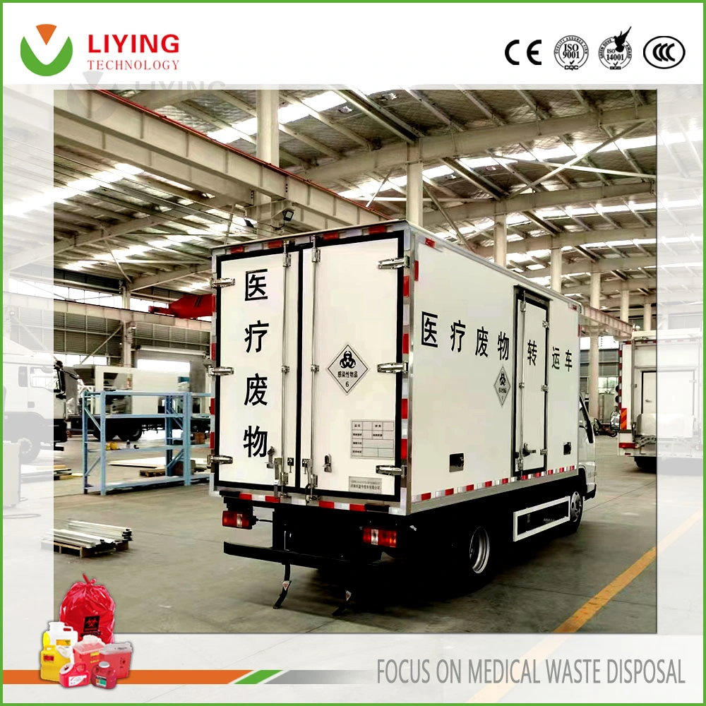 Hazardous Medical Refuse Transfer Vehicle with Refrigeration Function