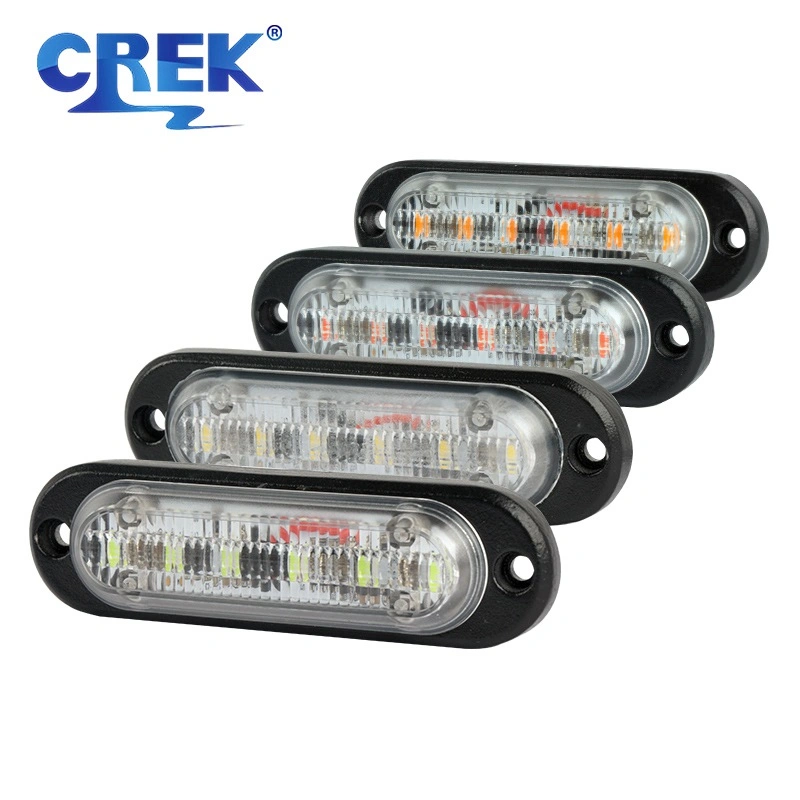 Crek Auto Parts Red ámbar LED marcador lateral de remolque Luz indicadora