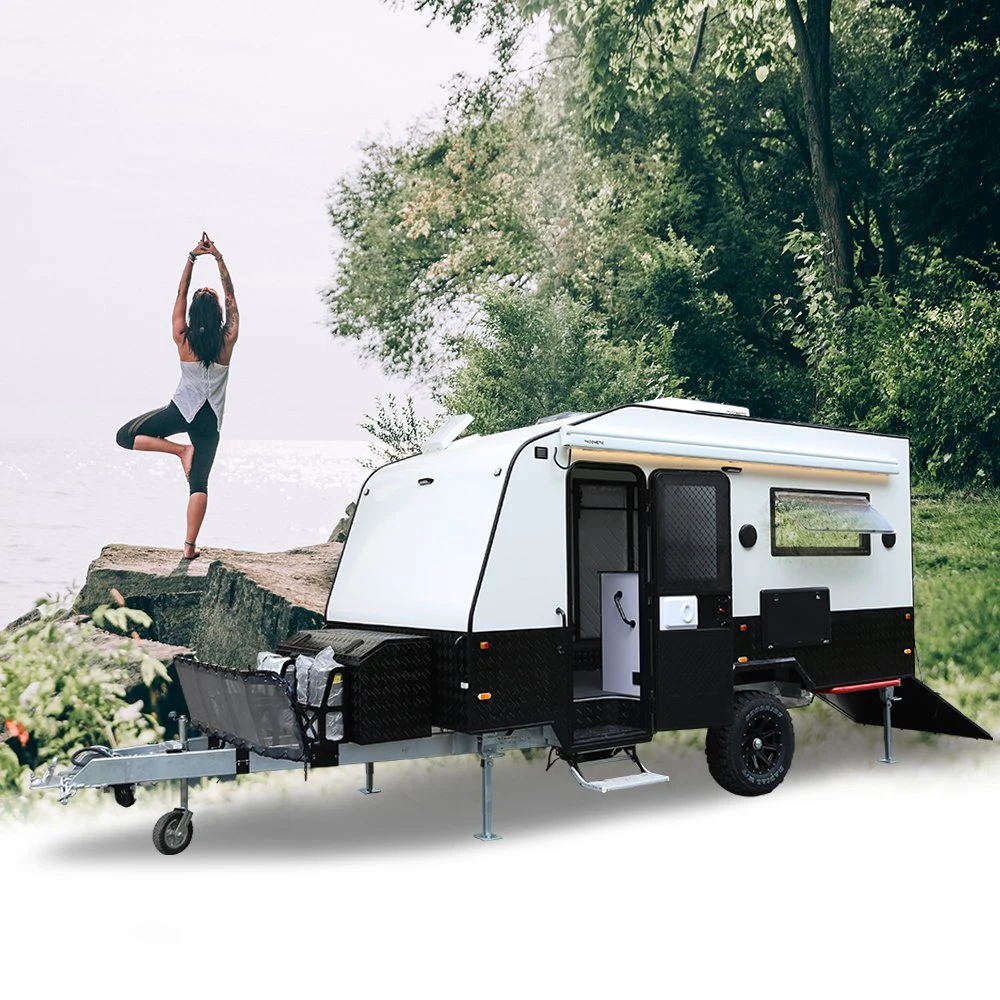 2021 L'aventurier de luxe Ecocampor 15FT Toy Hauler Camper remorque caravane RV avec l'intérieur de la salle de bains