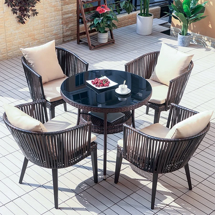 Morden Leisure Aluminum Garden Outdoor Chair Table Patio Furniture Dining Set