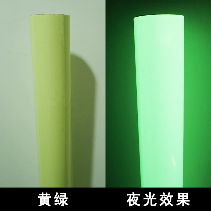 UV/Eco-Solvent lueur d'impression dans l'obscurité en vinyle, Die Cut en vinyle, le vinyle autocollant photoluminescente Emergrncy 6 à 8 heures pour quitter