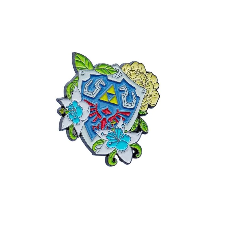 Suzhou Custom Fashion Design Zelda Charakter Cartoon Soft Hard Emaille Logo Metall Abzeichen Glitter Lapel Pin