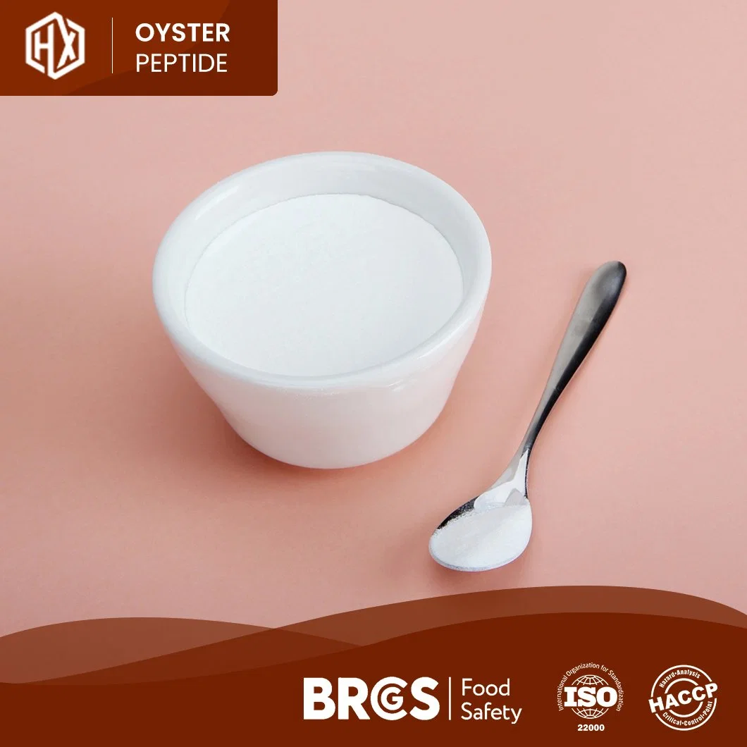 Peptide Haoxiang Oyster matières Aliments et boissons Wholesale Food Grade hydrolysé à 100 % de la Chine de l'Huître peptide de protéines en poudre pour garder l'humidité et antivieillissement