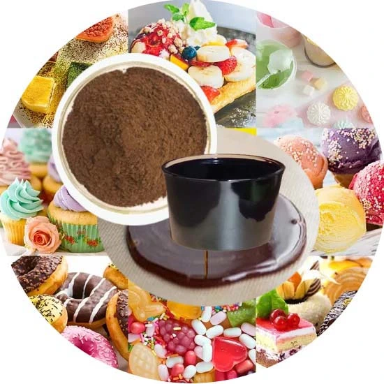 Food Additive Caramel Pigment for Soy Sauce, Coke, Candy CAS 8028-89-5 Food Colorant