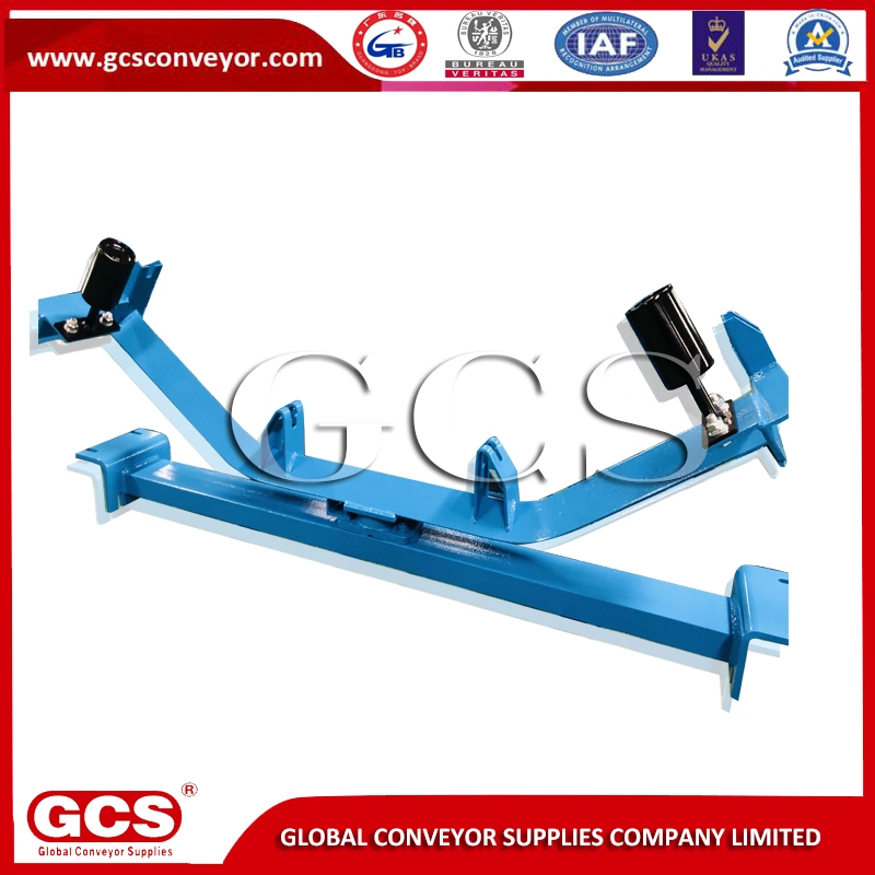 Gcs Steel Trough Idler Roller Mining Belt Carrier Roller