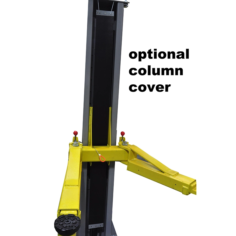 3T sistema de liberación manual elevador de dos postes móvil doble Cilindro hidráulico Auto elevador del vehículo