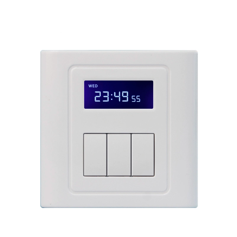 Facroty Price 3 Gang Digital Electric Delay off Electircal Wall Timer Light Switch with LCD Display