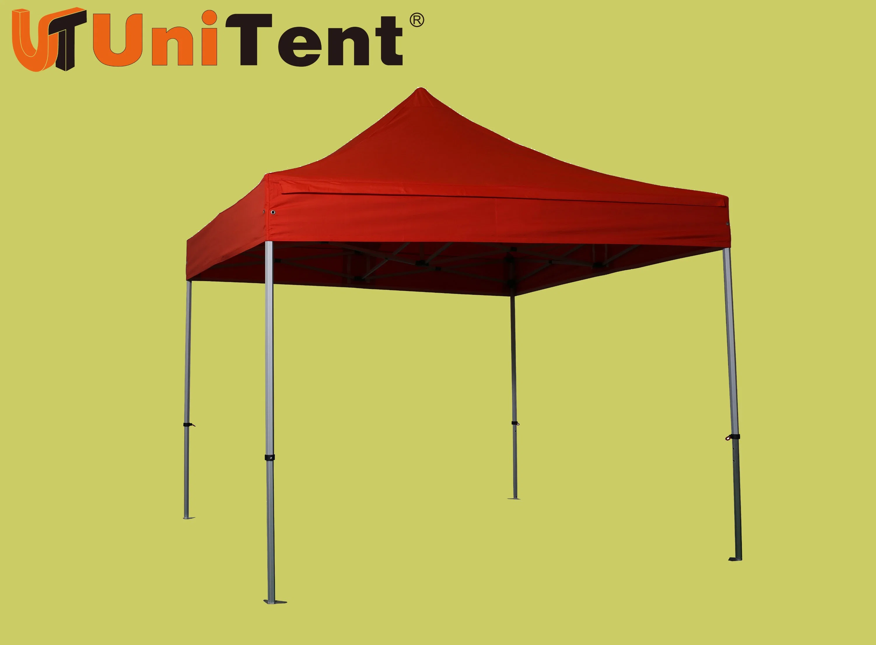 3X3m Outdoor Folding Pop up Marquee Canopy Gazebo Exhibition Party Wedding Event Dome Tent Roof Tourist Tent Red