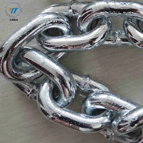 2mm-26mm Electric Galvanized DIN766 Short Link Chain