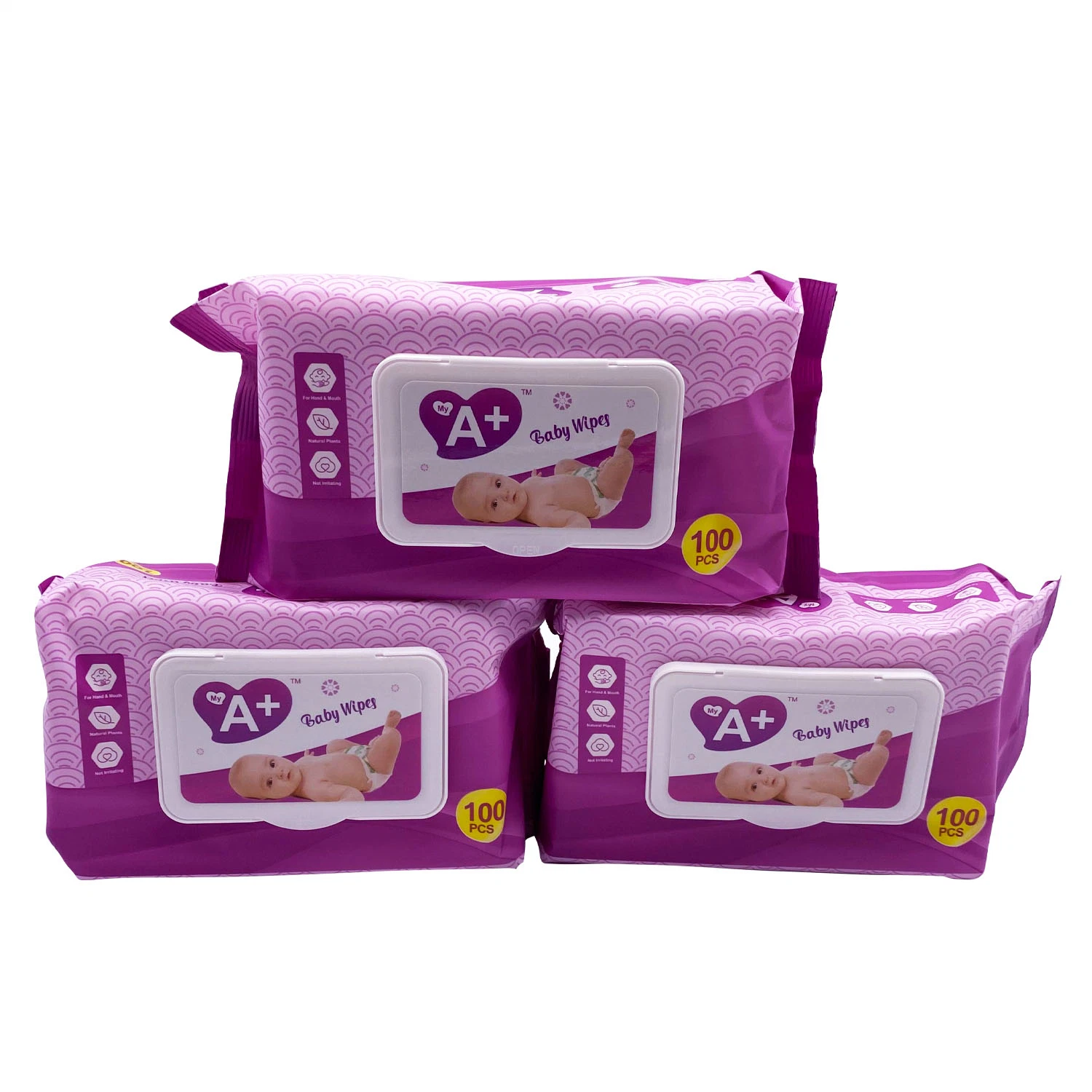 Customized 80 Sheets Non-Woven Baby Wet Tissue