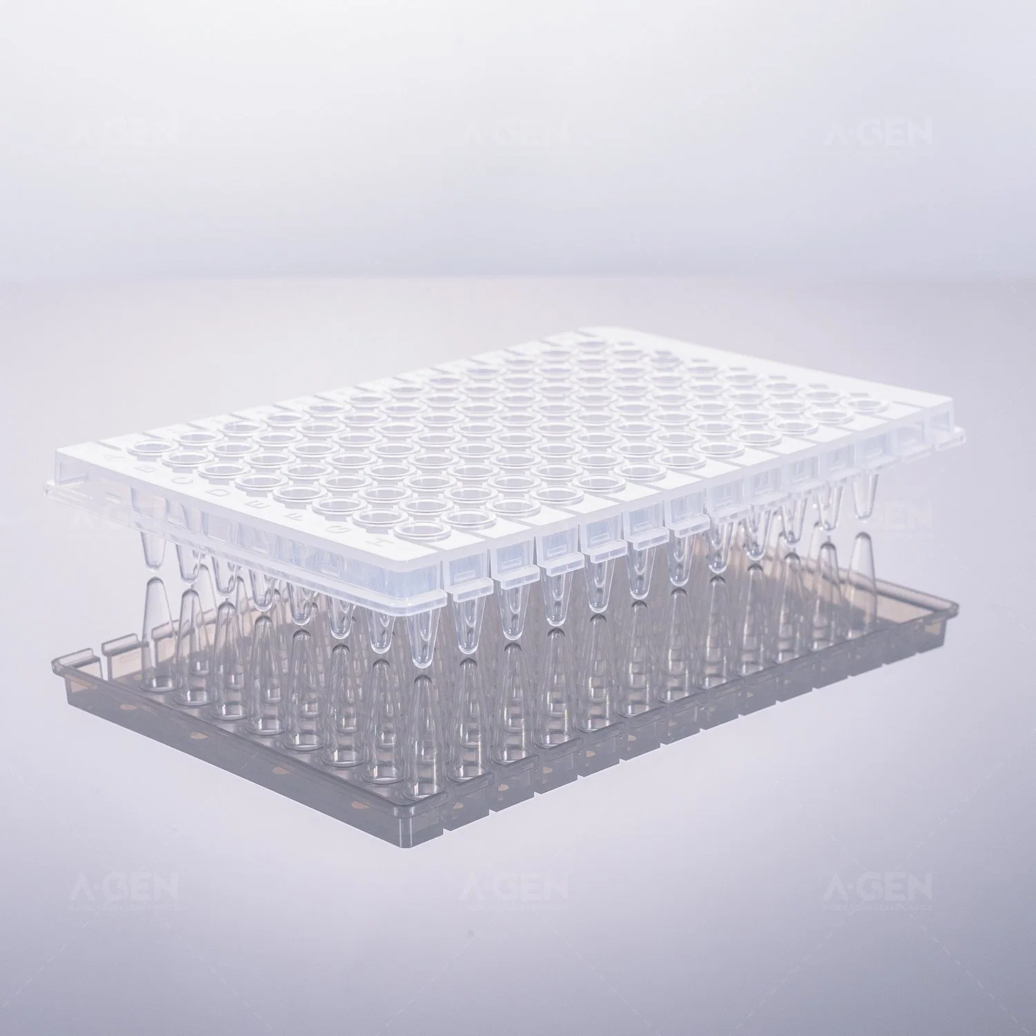 Detachable 0.2ml 96 PCR Plate, Clear, Half Skirt