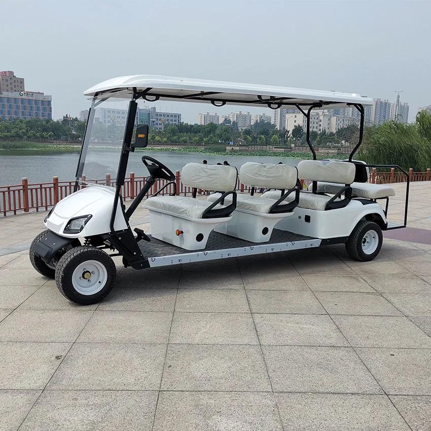 Hot Sale 8 plazas Golf Cart Electric Golf Car con Faros totalmente equipados