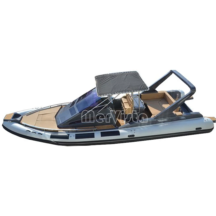 9,6m Rib Boot Hypalon Starre Luxus Super Yachten mit Außenborder Motor und T-Top