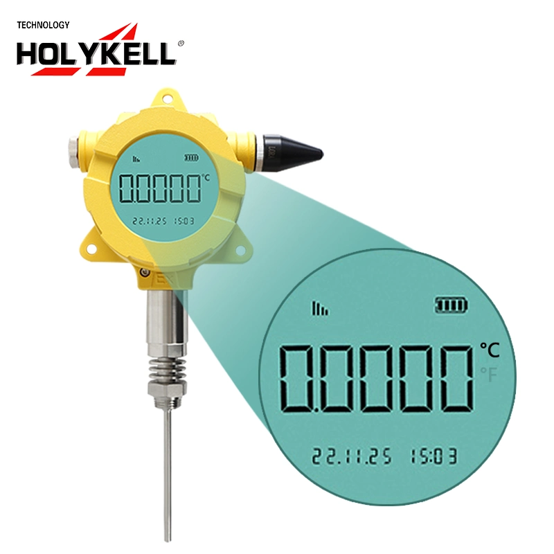 Holykell LCD Display 4G GPRS GSM Nb-Iot Wireless Water Temperature Sensor