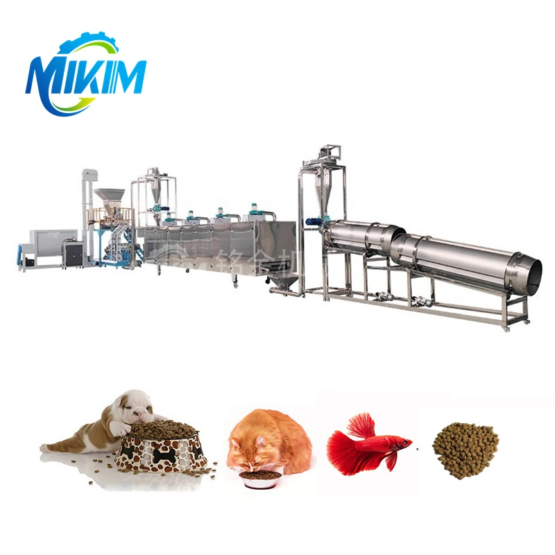 Pet Poultry Livestock Animal Food Making Machine Feed Mixing Pellet Extruder Packing Floating Sinking Crab Fish Feed Processing Production Line