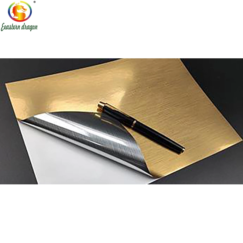 Matte Gold Aluminum Foil 62g White Glassine Paper