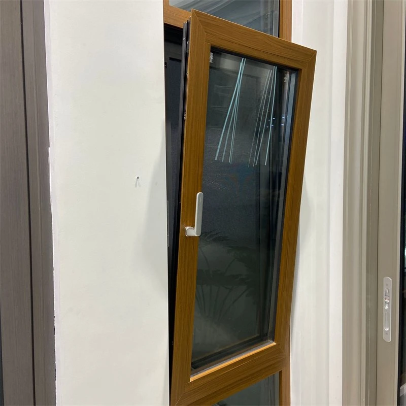 Venta caliente Casa Salón metal resistente al agua la ventana de persianas de aluminio ventanas de giro