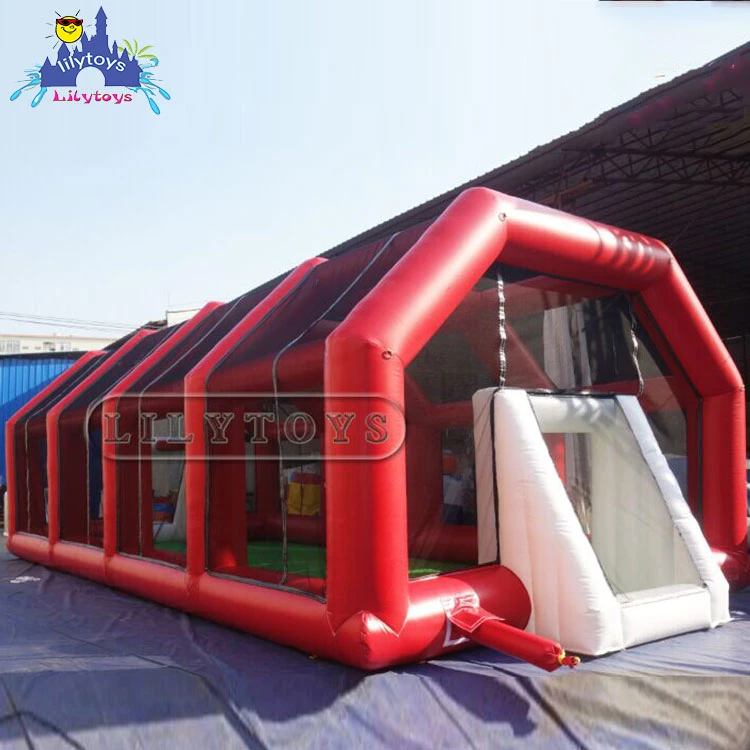 Bunker inflable campo Carpa con la red en los dos lados