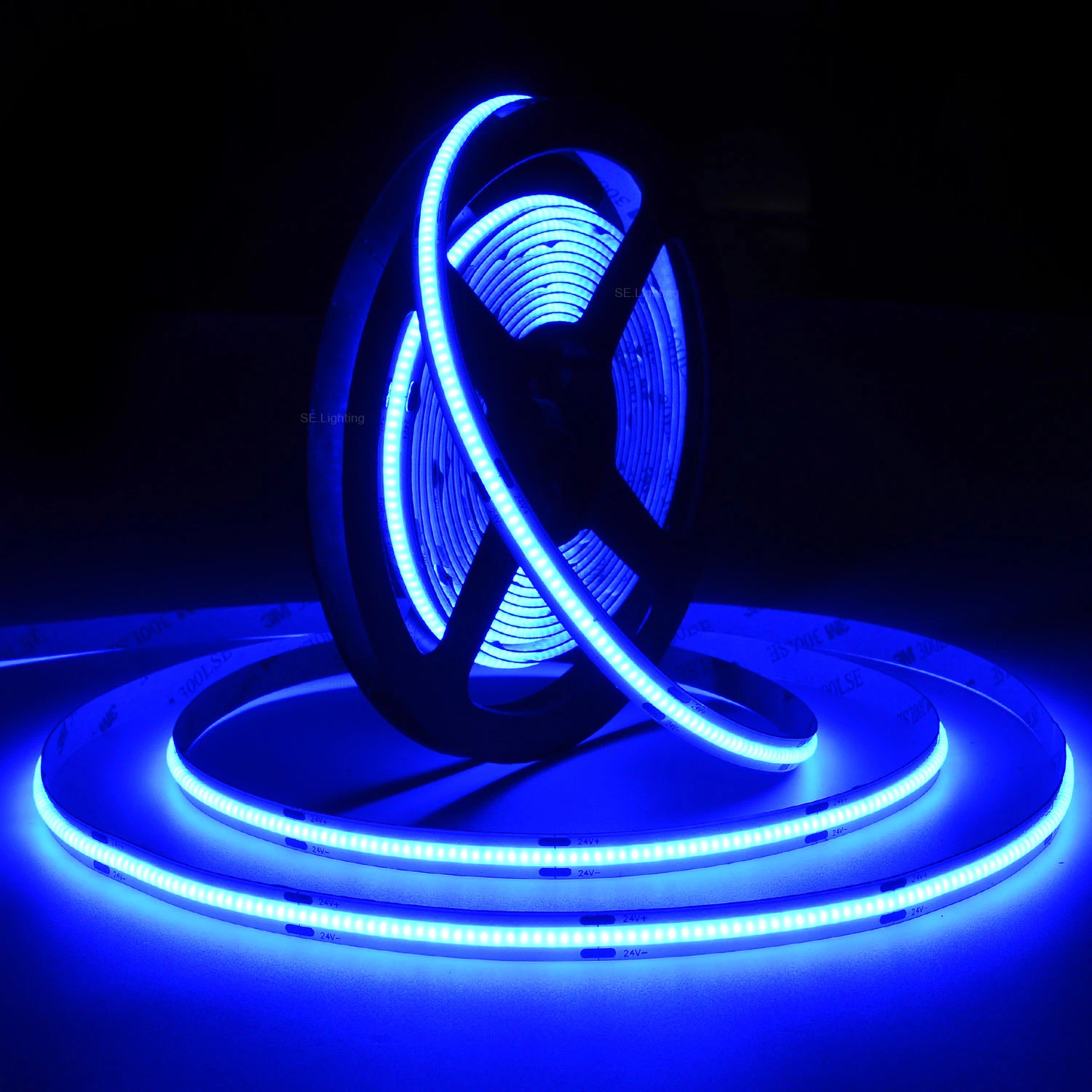 Fita LED, luz, 12 V, 24 V, verde, azul gelo, RGB COB Luz LED Strip LED com 3 anos de garantia S