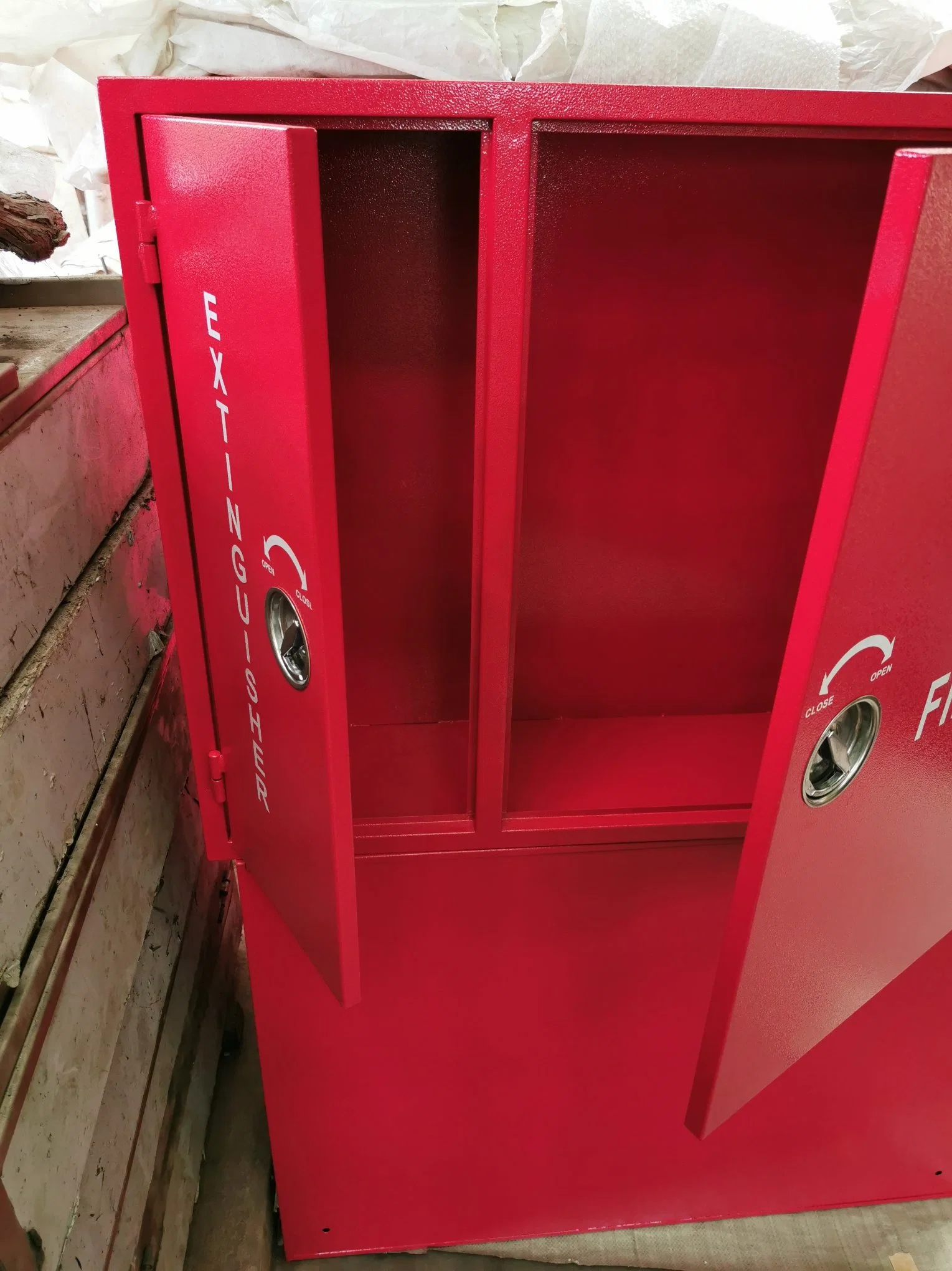 Double Door Cabinet Extinguisher and Fire Hose Reel Cabinet