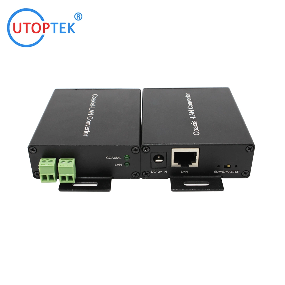 Vente chaude Convertisseur vidéo IP Ethernet sur Coaxial/Twisted Pair, Convertisseur Coaxial-LAN 1,5 km pour la sécurité CCTV.