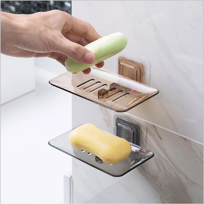 New Product Hot Sale Bathroom Soap Box Drain Sponge Holder Storage Rack