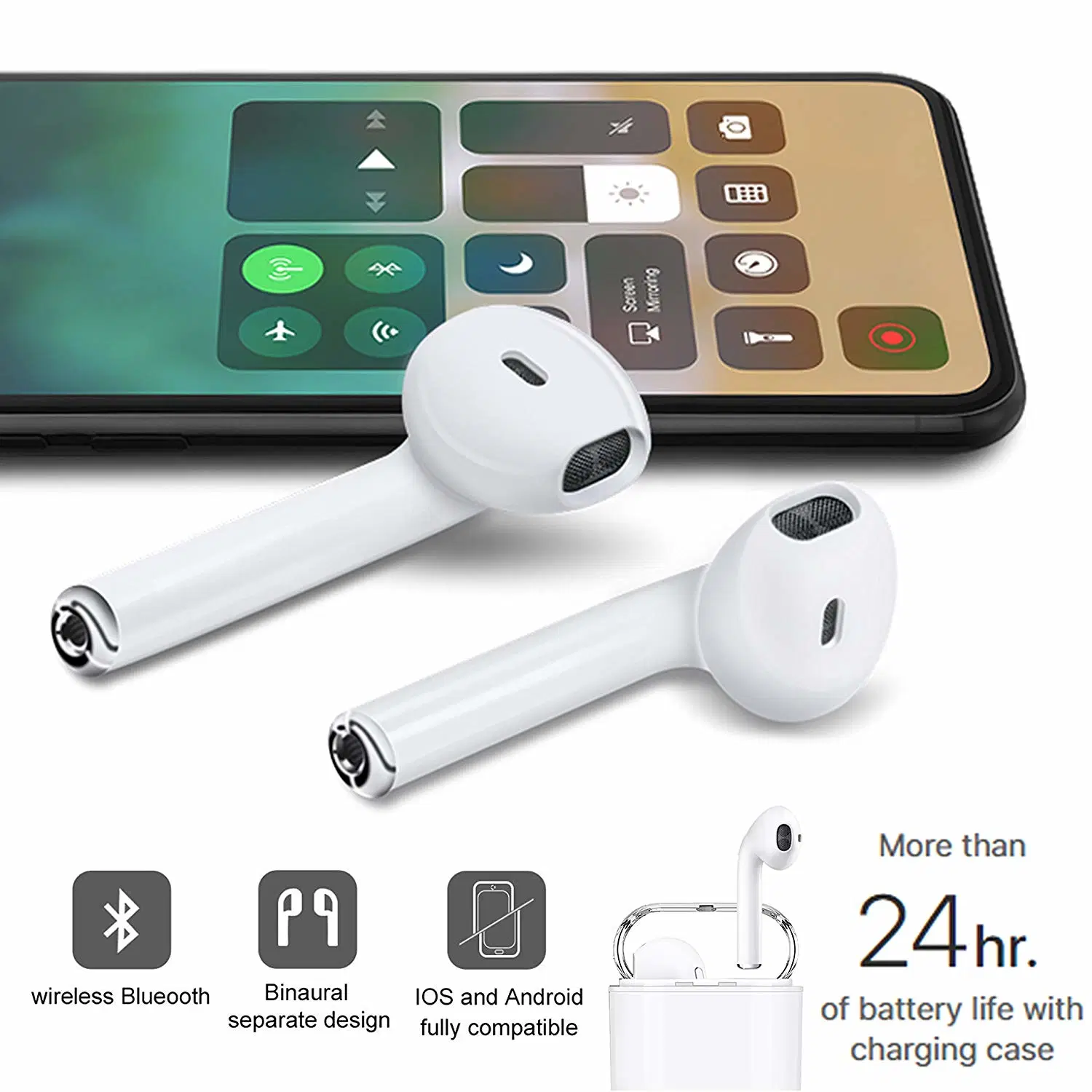 Wireless Earphone Bluetooth Tws Earbuds Headset