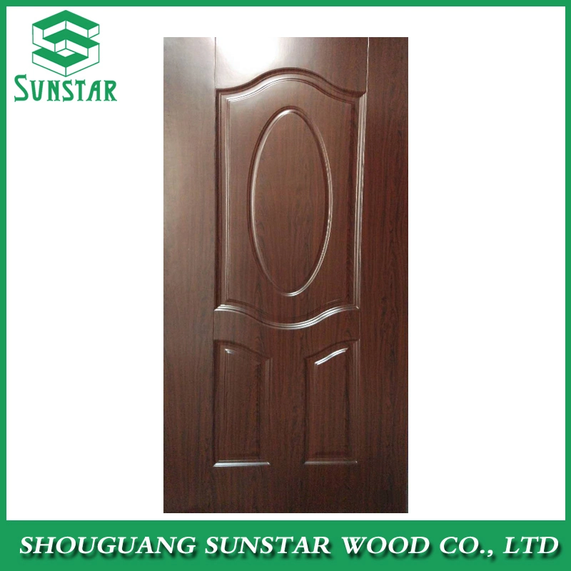 Teak/Sapeli Wood Veneer and Embossed/Glossy/Matt Melamine Faced Moulded HDF MDF Door Care Steel Door Wooden Door Wood Veneer Door Pane Door Skin