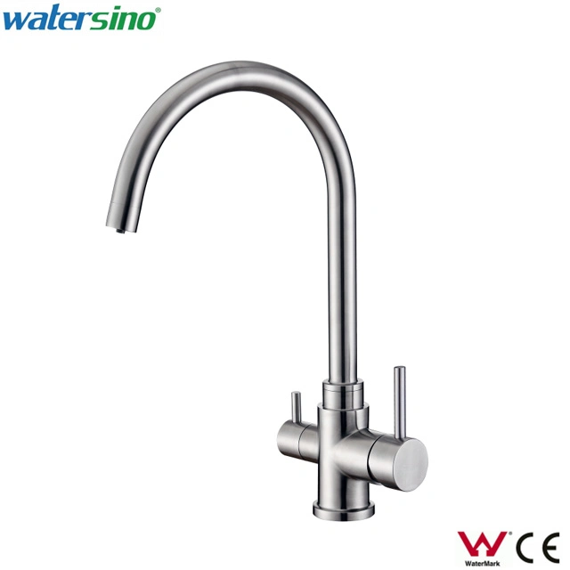 Watermark Stainless Steel 304 Brushed Pull-out Kitchen Faucet
