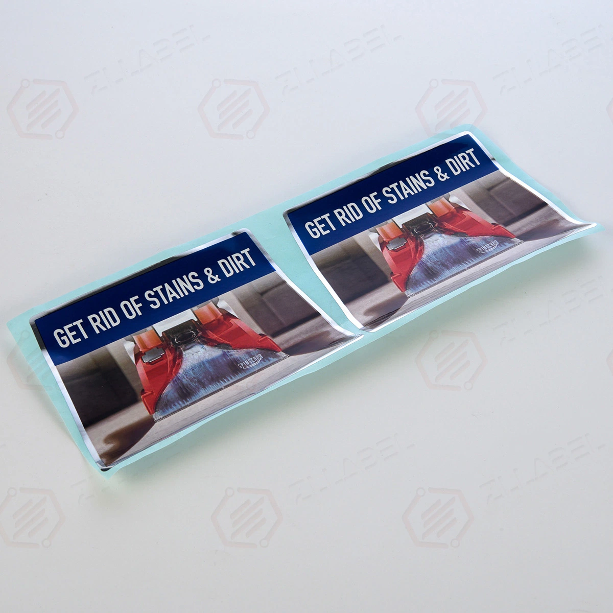 Custom Logo Color Sticker Glossy Silver Film Label