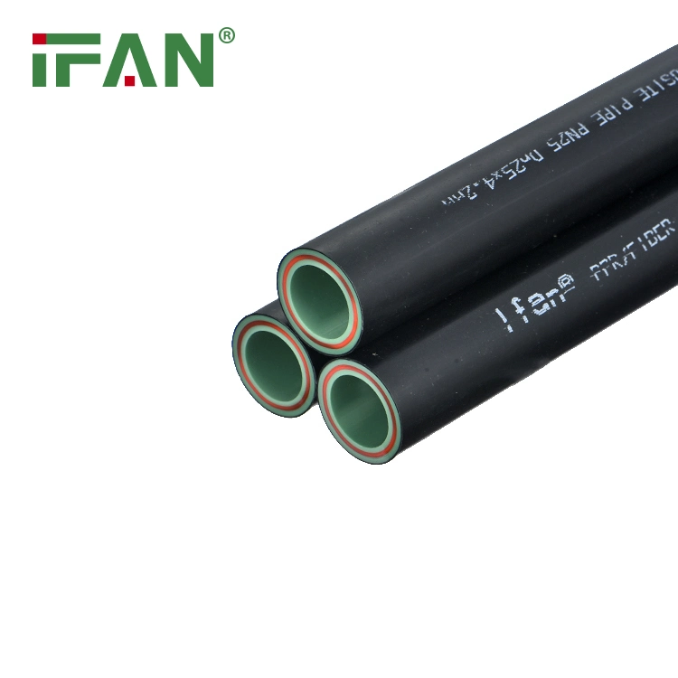 Ifan High quality/High cost performance Composite Fiber Glass PPR Pipe Green White Hot Water Plastic PPR Tube