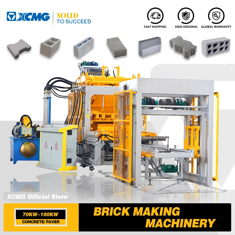 XCMG Official Qt8-15 Automatic High Capacity Concrete Cement Block Brick Making Machine Price for Sale