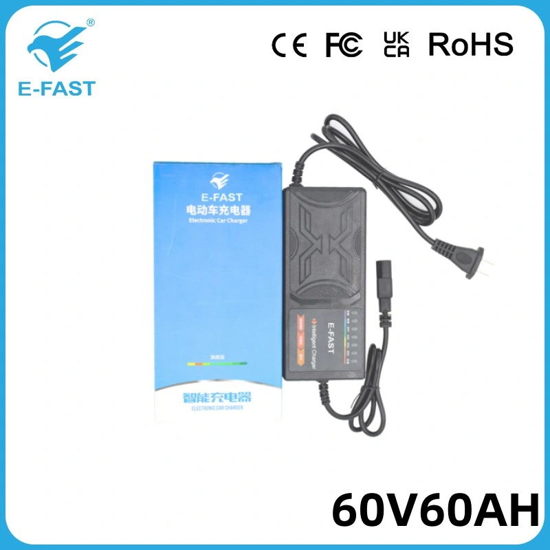 60V60ah Lead-Acid Start Stop Rechargeable Pulse Battery Charger for E-Bicycle Scooters