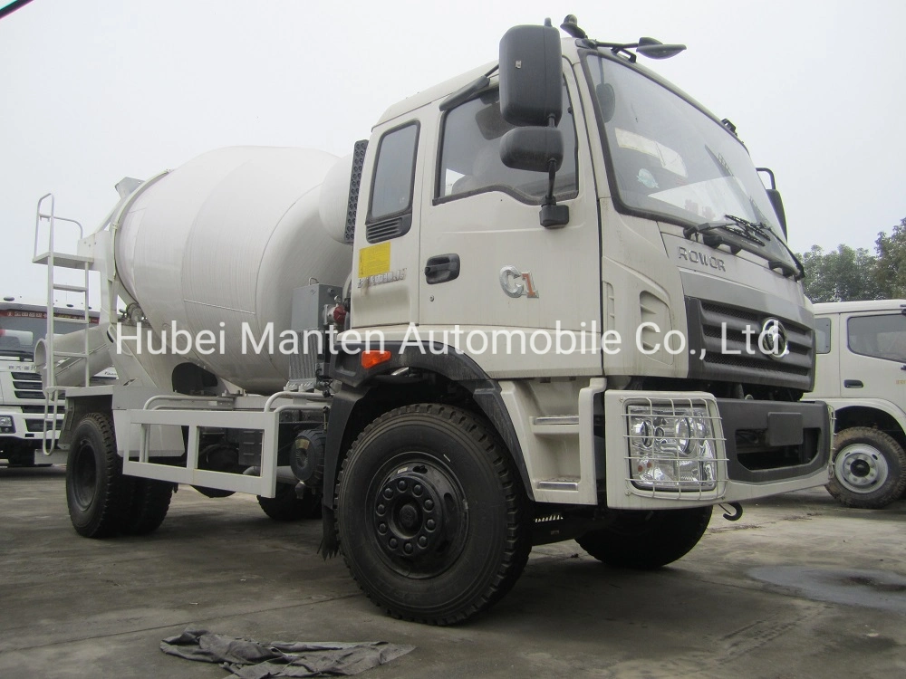 4X2 de 6 ruedas 140HP 160CV Foton 3cbm 5cbm Hormigonera camión para la venta