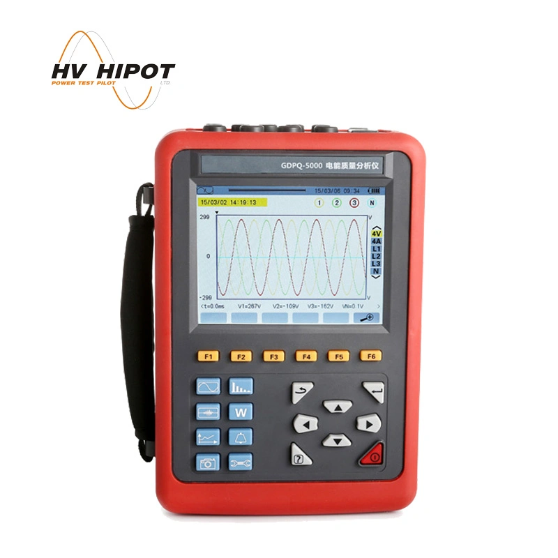 Intelligent 3 Phase Handheld Power Quality Analyzer GDPQ-5000