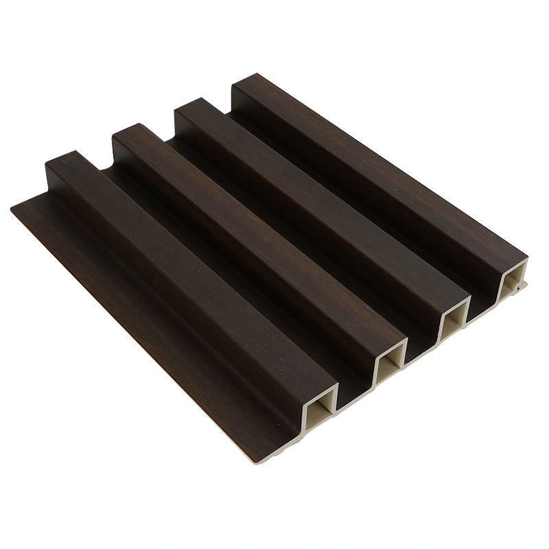 160*24mm High Great Wall Decor Panel Flute Slat Solid Color Wooden Textiure Board for Indoor Walls