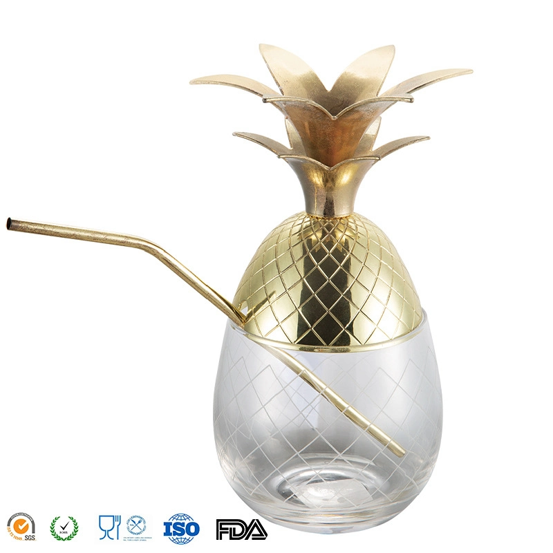 Different Oz Size Stainless Steel Food Grade Pineapple Shaped Cocktail Glass