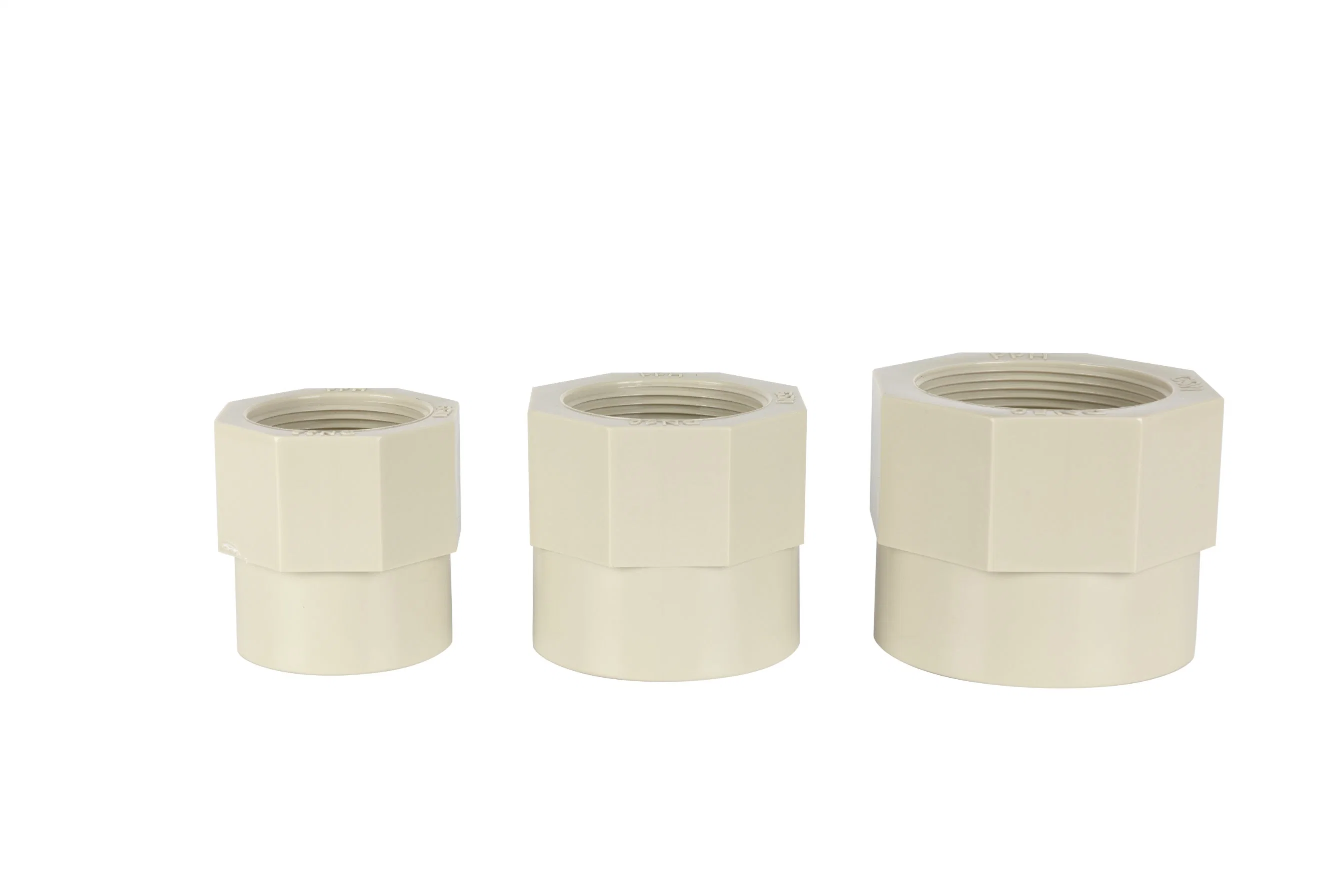 Pph Pipe Fittings Plastic Welded Female Head Adapts to Imported Raw Materials for Valves