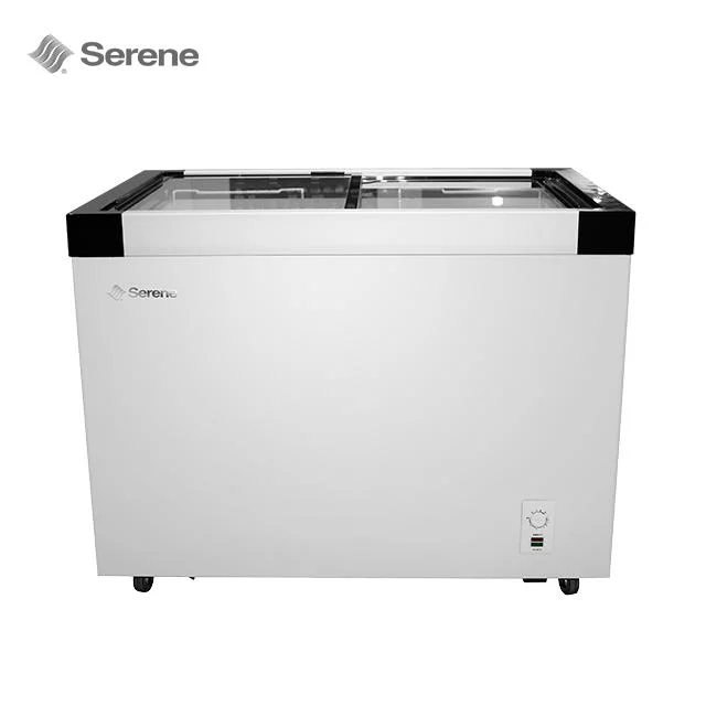 Factory Direct Price Mini Electric Display Ice Cream Deep Freezer with Curved Glass Door (SD/SC-168)