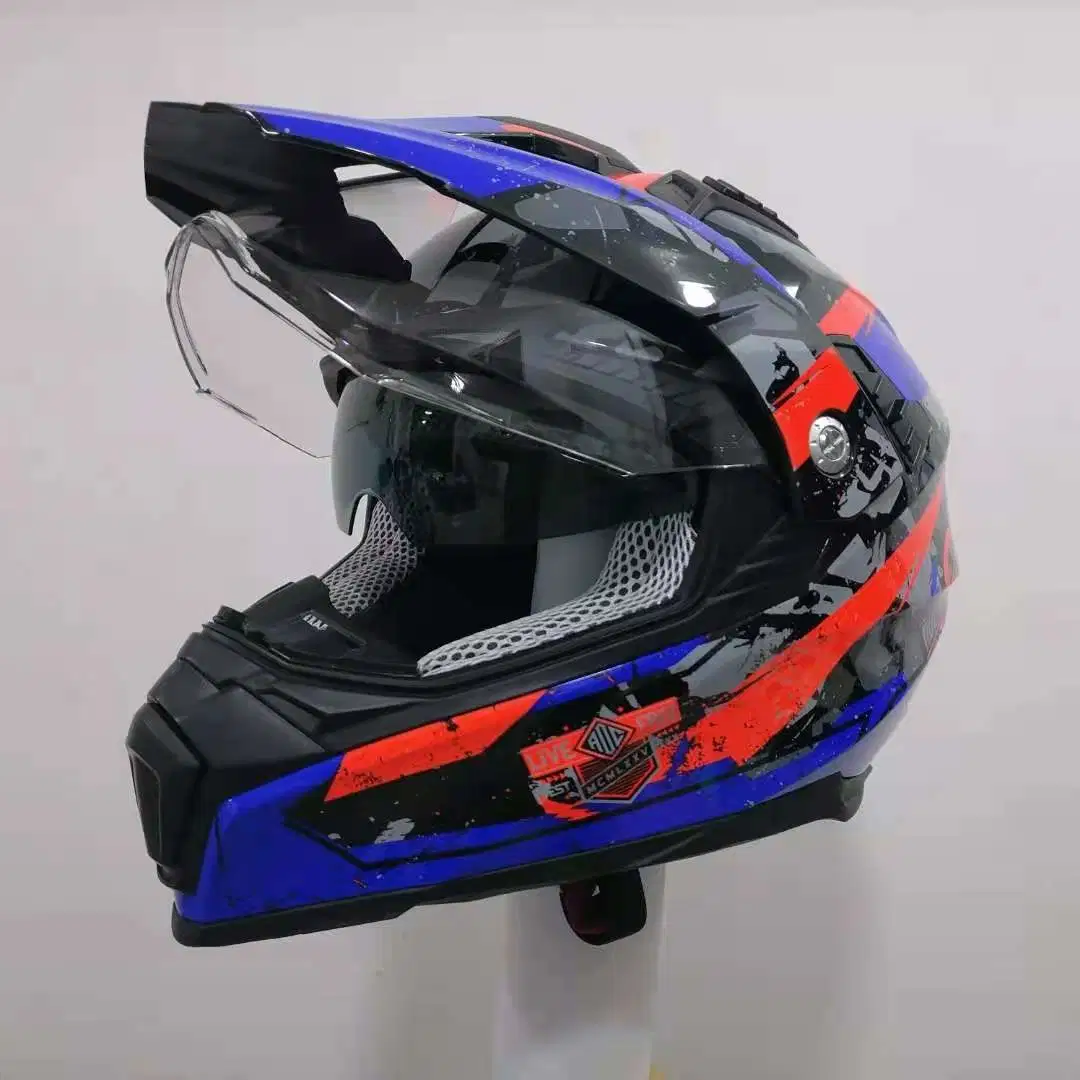 Venta caliente punto/casco de motocicleta de alta calidad 709ECE de alta densidad de ABS Forro transpirable, Material casco de motocicleta