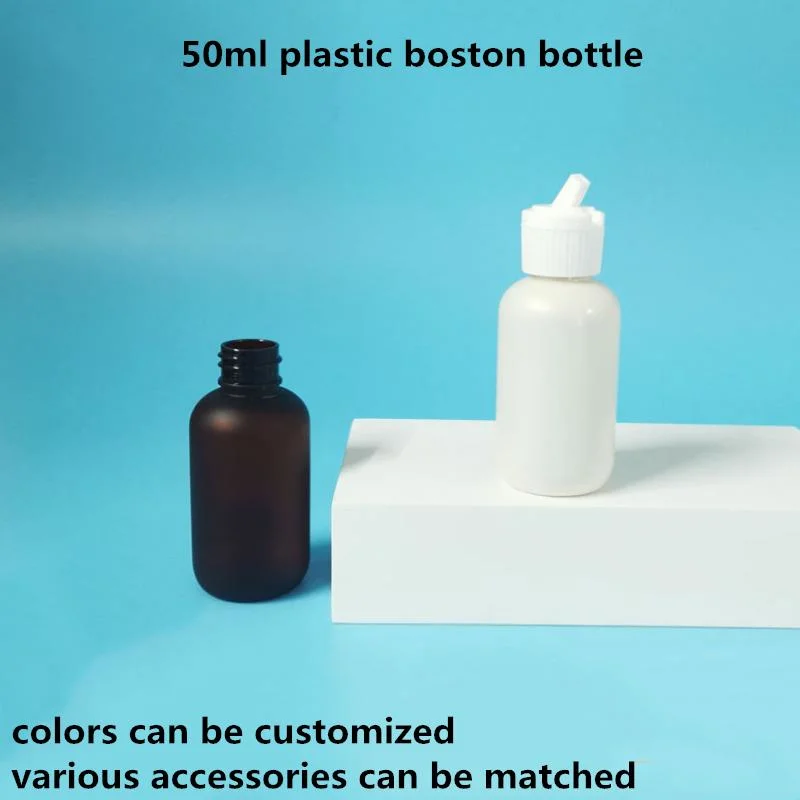 50ml Pet Boston Matte Spray Lotion Essence Bottle Packaging 50ml Plastic Bottle Spray Bottle