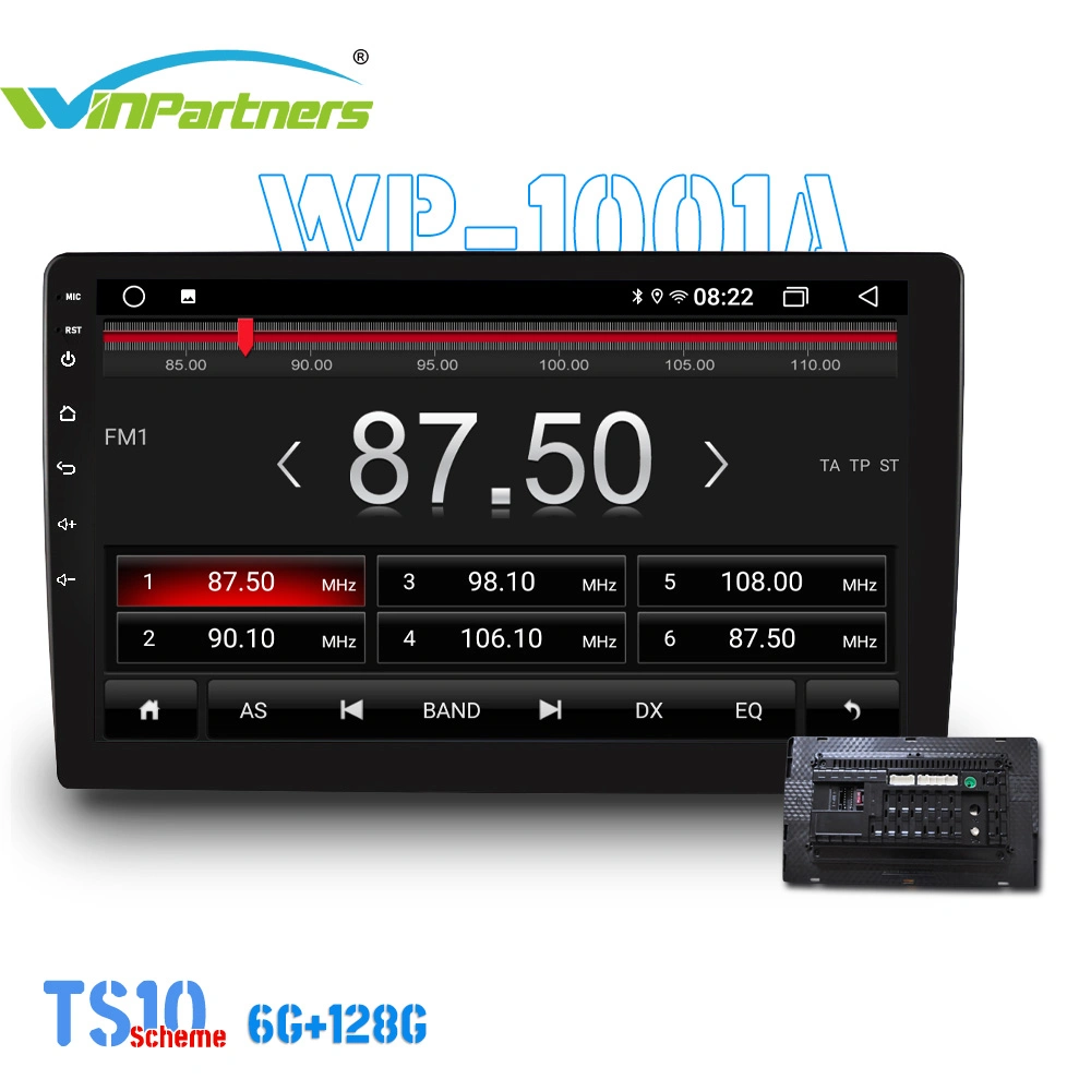 6g+128g 10-Inch Vehicular General-Purpose Machine Car Audio Carplay MP5 Player Wp1001A