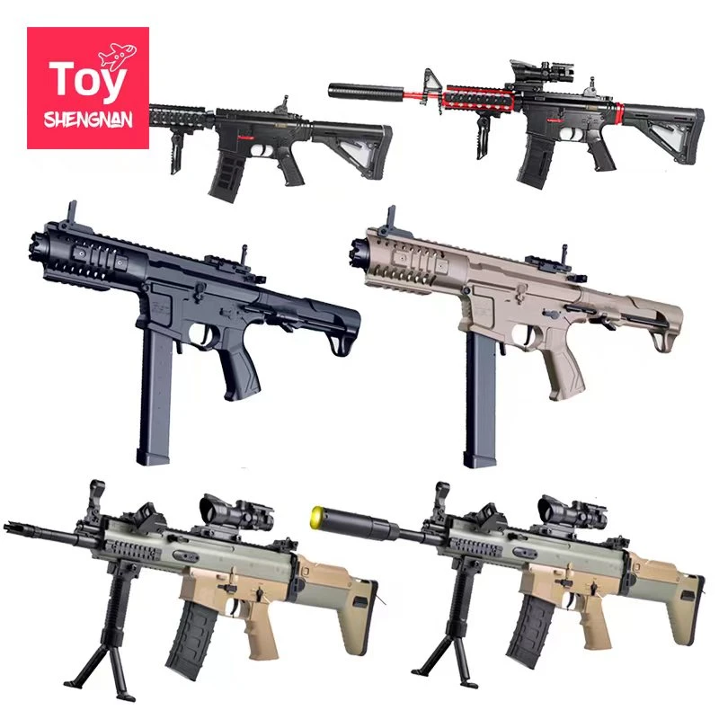 Latest M4 Children&prime; S Electric Gel Water Bomb Splashing Toy Gun Nerf Soft Gun Outdoor Shooting Game Gun Toy Adult Toy