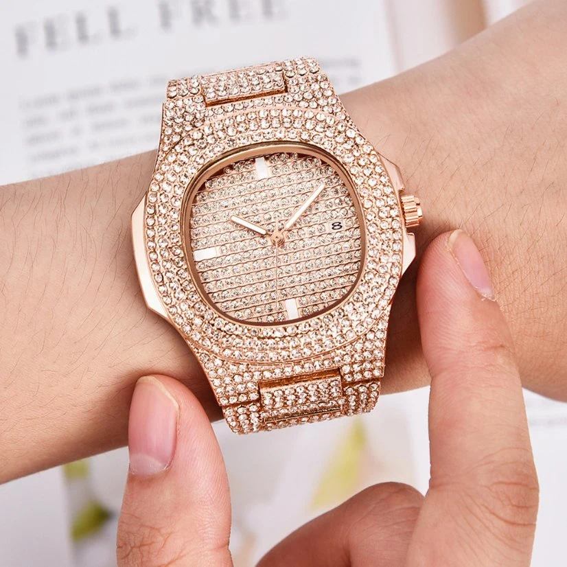 Iced out Vvs Moissanite Diamond Watch Fashion Brand with Wholesale/Supplier Price for Men